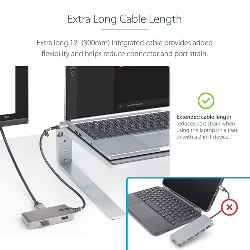 STARTECH.COM USB-C MULTIPORT ADAPTER HDMI/GBE, WORKS WITH CHROMEBOOK (WWCB) 3 YR