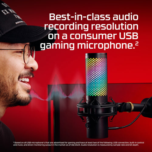 HP 9A273AA - HYPERX QUADCAST 2 S - USB MICROPHONE (BLACK)