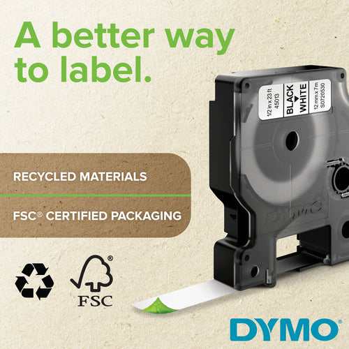 S0720980 - Dymo Blk on Yell 24mmx7m Tape
