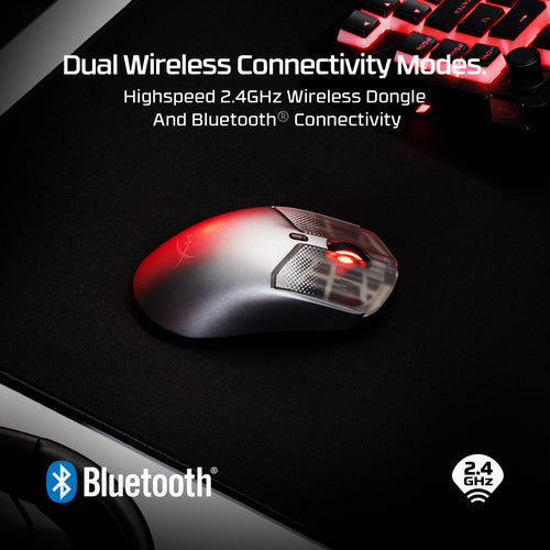 HP 9B002AA - HYPERX PULSEFIRE HASTE 2 S SILVER WIRELESS GAMING MOUSE