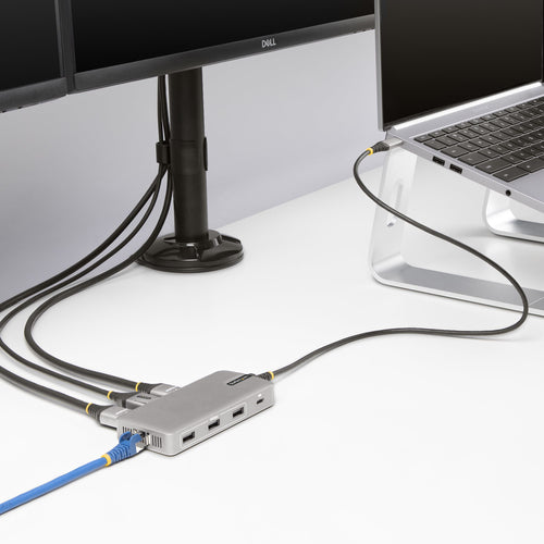 STARTECH.COM USB-C TRIPLE-MONITOR MULTIPORT ADAPTER, PD PASS-THROUGH, GBE 3 YR