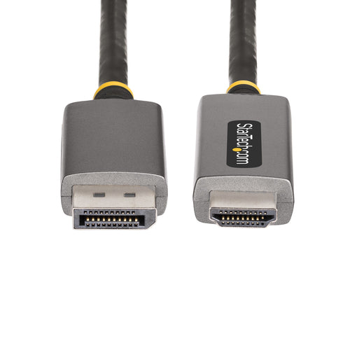 STARTECH.COM 6FT 2M DP TO HDMI ADAPTER CABLE,8K 60HZ,4K 144HZ,HDR10, VIDEO CONVERTER 3 YR