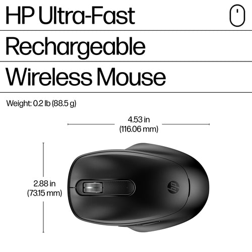 9C2F6AA - HP 510 RECHARGEABLE WIRELESS MOUSE A/P
