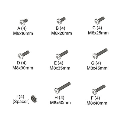 FHB5147 – Universal-Halterungsbausatz für Projektoren (Chief)