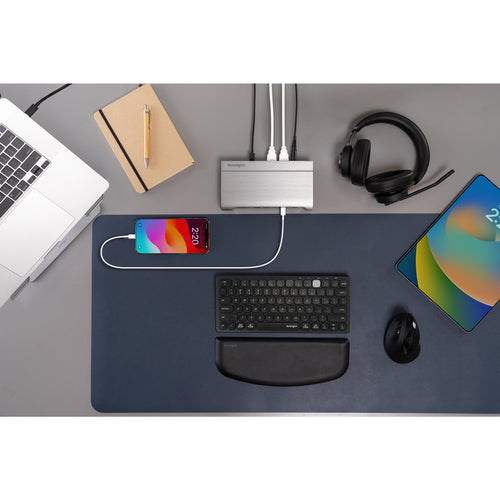 K75502US - KENSINGTON MULTI-DEVICE DUAL WIRELESS COMPACT/TRAVEL KEYBOARD, WIN/IOS/MAC, BLACK, 3Y