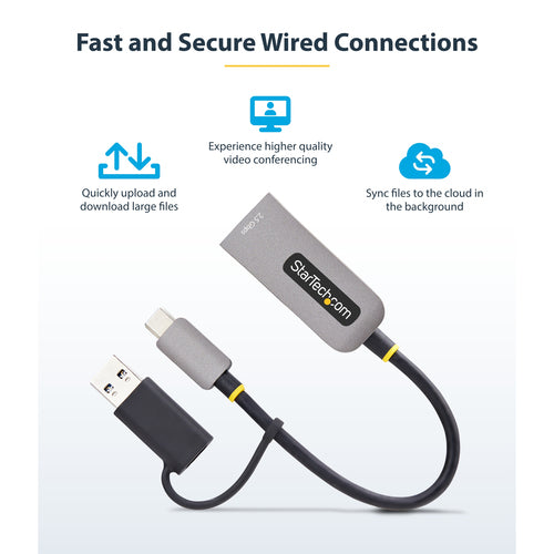 StarTech.com U2GA-USB-C-ETHERNET - USB-C to Ethernet Adapter
