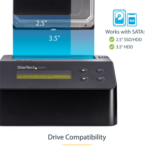 StarTech.com SDOCK1EU3P - USB 3.0 STANDALONE DRIVE ERASER DOCK