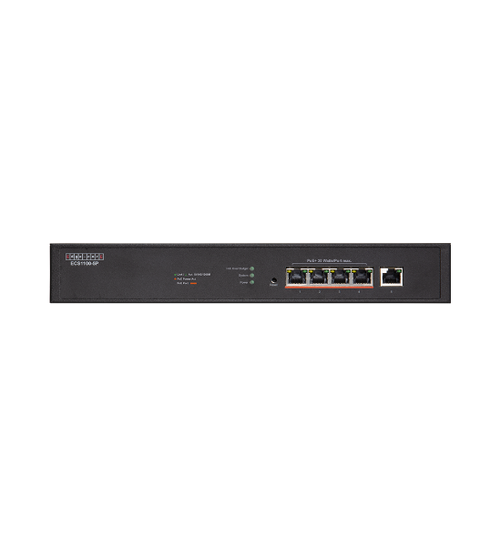 ECS1100-5P - EDGECORE ECS1100-5P - 5 Port Lite L2 Smart Gigabit Web Managed PoE Switch w/ 4 PoE Ports (30W). 120W