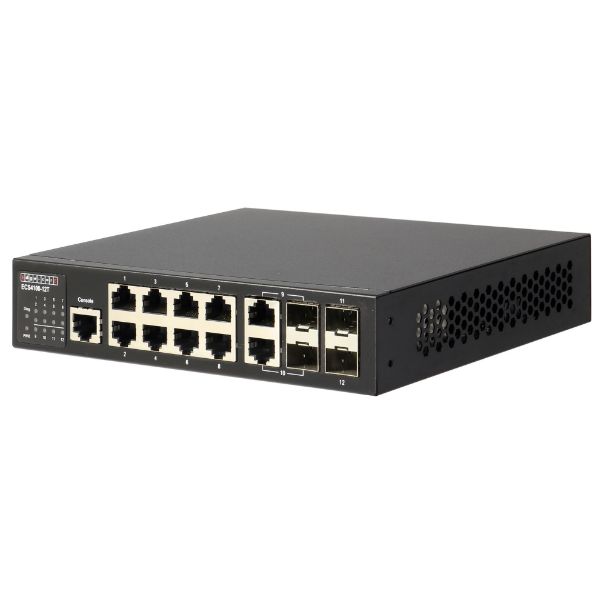 EDGECORE ECS4100-12T - 8 Port + 2 Combo + 2 SFP Gigabit Managed Switch
