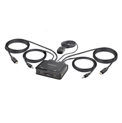 C2-D46-UC2-CBL-KVM - STARTECH.COM 2-PORT USB-C CABLE KVM SWITCH, 4K 60HZ DP OUTPUT, 2 YR