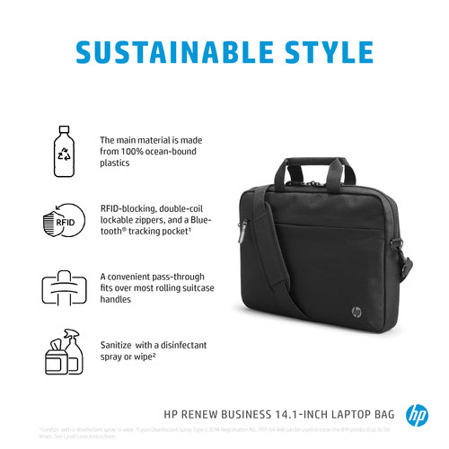 3E5F9AA - HP Rnw Business 14.1 Laptop Bag
