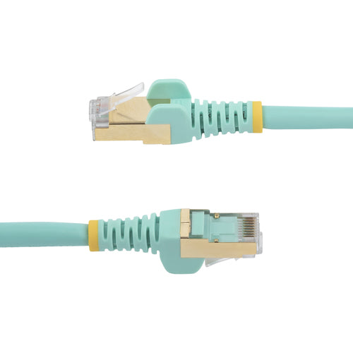 STARTECH.COM 1M AQUA CAT6A ETHERNET CABLE - SHIELDED (STP), LTW