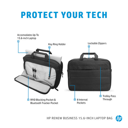 3E5F8AA - HP Renew Business 15.6" Laptop Bag