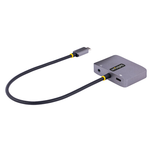 STARTECH.COM USB C VIDEO ADAPTER, USB C TO HDMI (4K60HZ, HDR)/VGA, AUDIO/PD 3 YR
