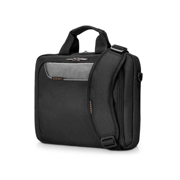 EVERKI EKB407NCH-ECO - Advance ECO Briefcase 16'' Separate Zippered Accessory Front Pocket Trolley Handle