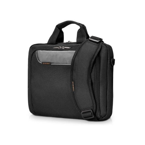 EKB407NCH14-ECO - EVERKI EKB407NCH14-ECO - Advance ECO Briefcase 13-14'' Separate Zippered Accessory Front Pocket Trolley Handle