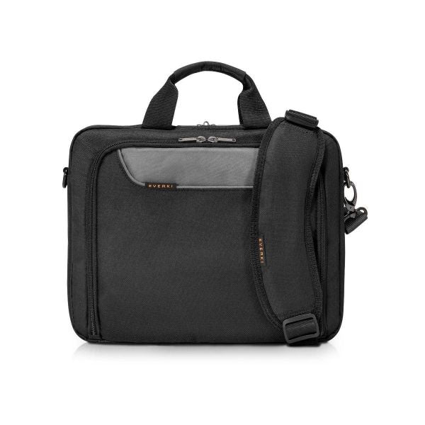 EVERKI EKB407NCH14-ECO - Advance ECO Briefcase 13-14'' Separate Zippered Accessory Front Pocket Trolley Handle