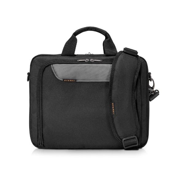 EKB407NCH14-EMB - EVERKI Advance Briefcase 13-14.1'' with Embroidered Logo. Separate Zippered Access - MOQ 15pcs
