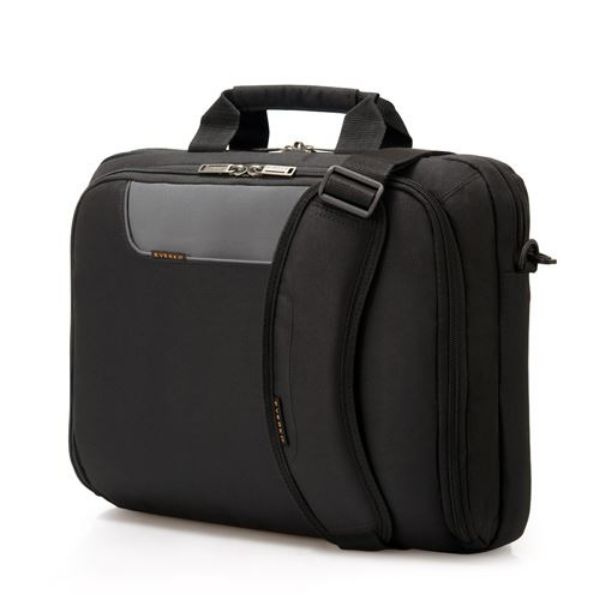 EVERKI EKB407NCH14 - Advance Briefcase 13-14.1'' Separate Zippered Accessory Front Stash Trolley Handle