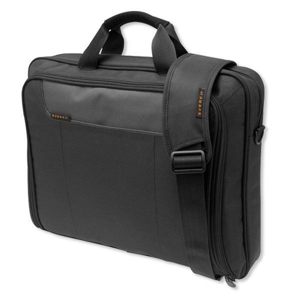EVERKI EKB407NCH17 - Advance Briefcase 17.3'' Separate Zippered Accessory Front stash pocket