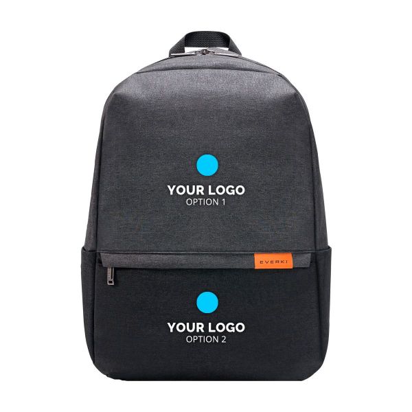 EKP106-EBM - EVERKI Lightweight Laptop Backpack with Embroidered Logo. Dedicated Felt Lining - MOQ 15pcs