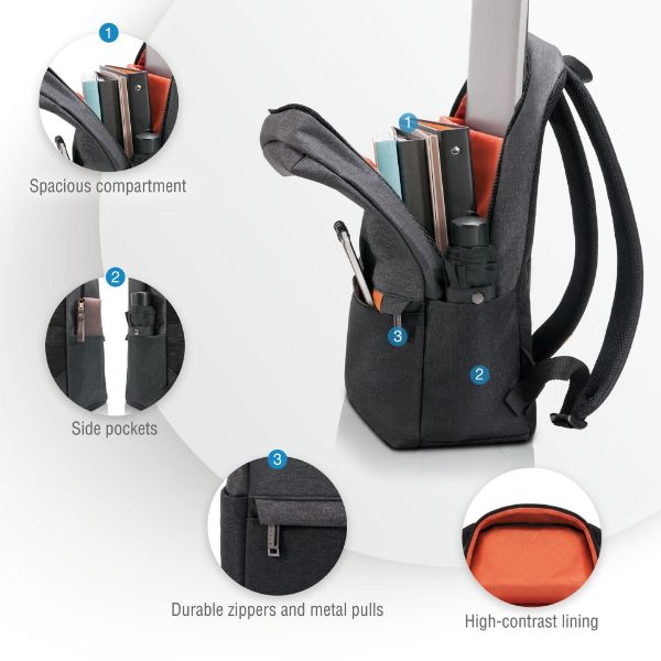EVERKI EKP106 - Lightweight Laptop Backpack up to 15.6'' w/ Dedicated Felt Lining.