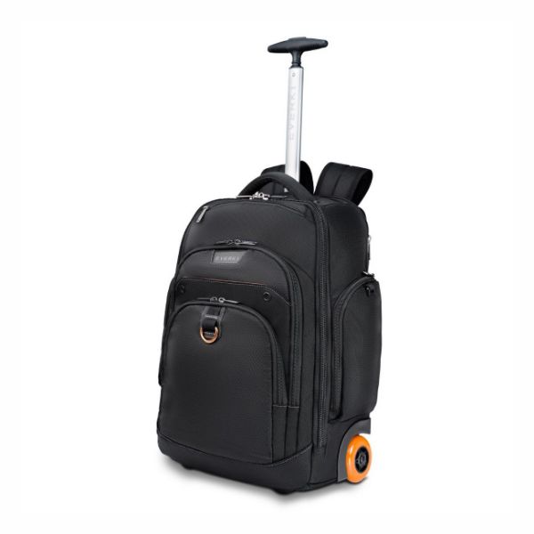 EVERKI EKP122B-ECO - Atlas Wheeled Laptop Backpack. Notebooks 13-17.3''. Felt-lined iPad/Kindle/tablet