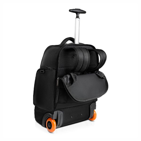 EVERKI EKP122B-ECO - Atlas Wheeled Laptop Backpack. Notebooks 13-17.3''. Felt-lined iPad/Kindle/tablet