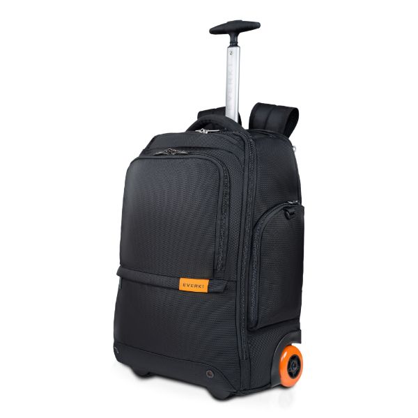 EVERKI EKP123-ECO - Wheeled Laptop Backpack w/ Replaceable Wheels. 11''-16'' Stowable Handle & Shoulder