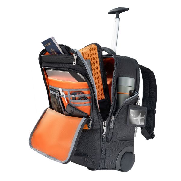 EVERKI EKP123-ECO - Wheeled Laptop Backpack w/ Replaceable Wheels. 11''-16'' Stowable Handle & Shoulder