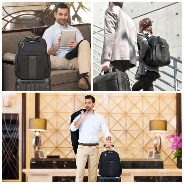 EVERKI EKP127B - Versa 2 Premium Travel Friendly 15'' Laptop Backpack. Patented corner-guard protect