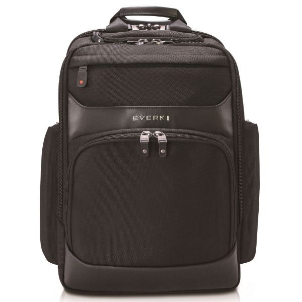 EKP132-EMB - EVERKI Onyx Laptop Backpack with Embroidered Logo. Hard-Shell Quick-Access - MOQ 15pcs