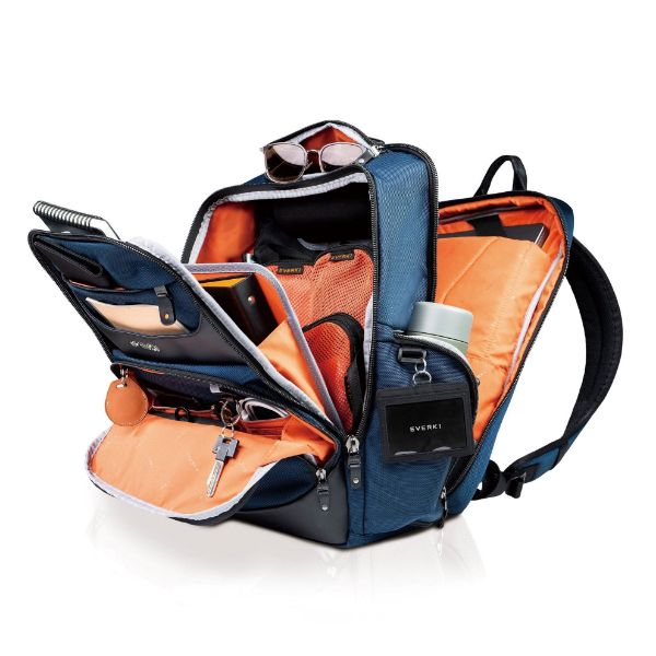 EVERKI EKP132S17N - Onyx Navy Laptop Backpack. Up to 17.3''. Travel Friendly Hard-Shell