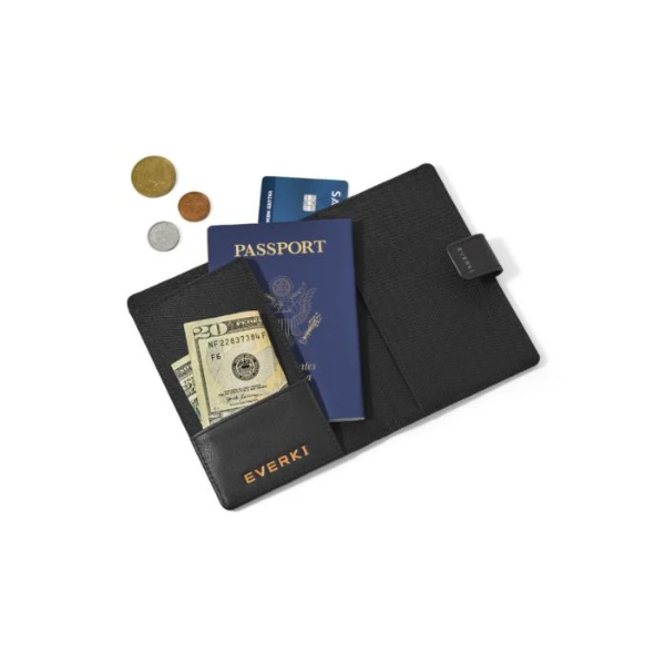 EVERKI EKW230 - RFID Passport Wallet Protects Cards & Passport From Unauthorized Scanning.