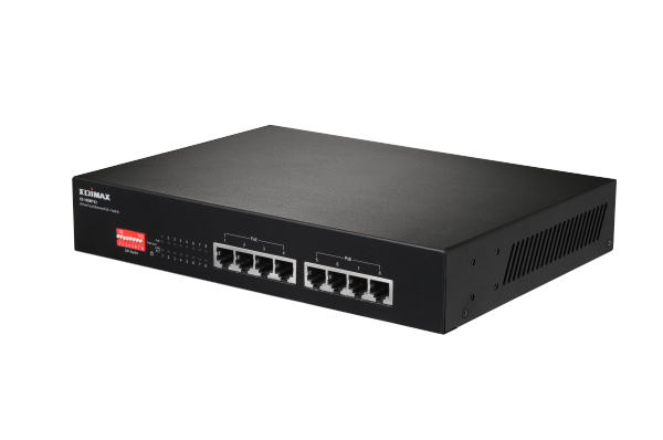 EDIMAX ES-1008PV2 - 8 Port 10/100 Fast Ethernet PoE+ Switch w/ DIP Switch