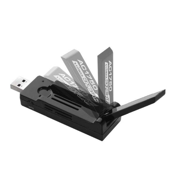 EDIMAX EW-7833UAC - AC1750 Wireless Dual-Band USB3.0 Adapter w/ 180 Adjustable Antenna