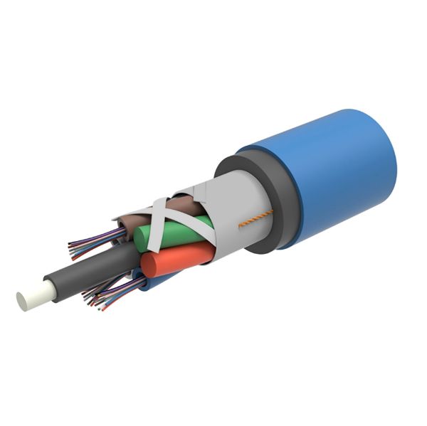 DYNAMIX F-LTGOS206-M - OS2 6 Core Single Mode Loose Tube Direct Bury Outdoor Fibre Cable Roll Cut & Measure. Gel Filled.
