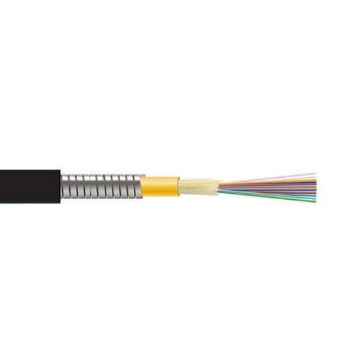 F-MAOM324-1KM - DYNAMIX F-MAOM324-1KM - 1km OM3 24 Core Multimode Micro Armoured Fibre Roll Indoor Outdoor Rated. Black