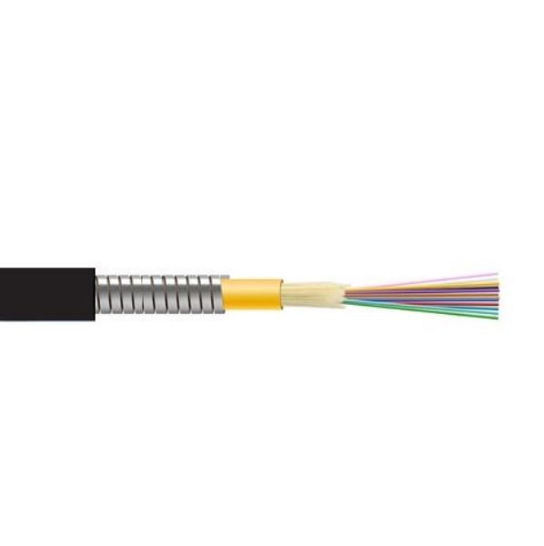 DYNAMIX F-MAOS206-1KM - 1km G.652D 6 Core Singlemode Micro Armoured Fibre Roll Indoor Outdoor Rated. Black