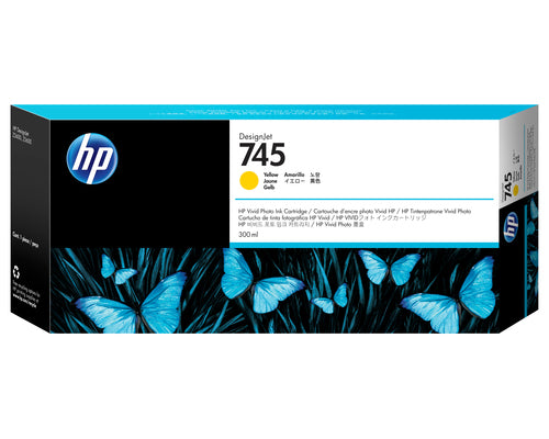 HP F9K02A - INK CARTRIDGE NO 745 YELLOW 300ML
