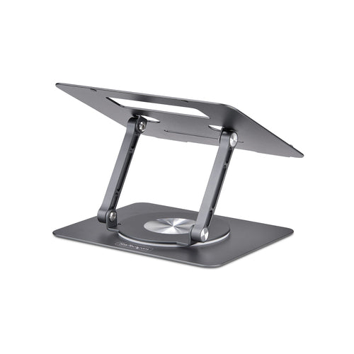 STARTECH.COM ROTATING LAPTOP STAND, 360 SWIVEL, ERGONOMIC DESK RISER, 5 YR
