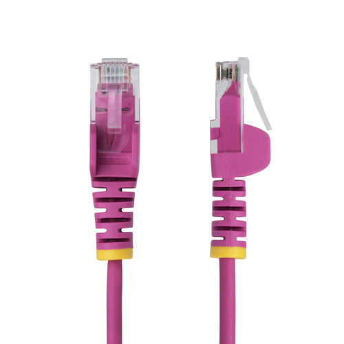 N6PAT15MPKS - STARTECH.COM 15M PINK SLIM CAT6 ETHERNET CABLE, SNAGLESS, 28AWG, LSZH, LTW