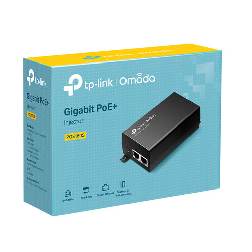 POE160S - TP-Link PoE160S Power Over Ethernet Injector Adapter PoE+