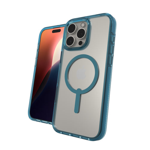 Zagg iPhone 16 Pro Max Santa Cruz Snap Case - Retro Blue