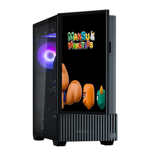 Z10 DS BLACK - Zalman Z10 DS Black ATX Mid Tower Case 1x120mm ARGB with LCD screen