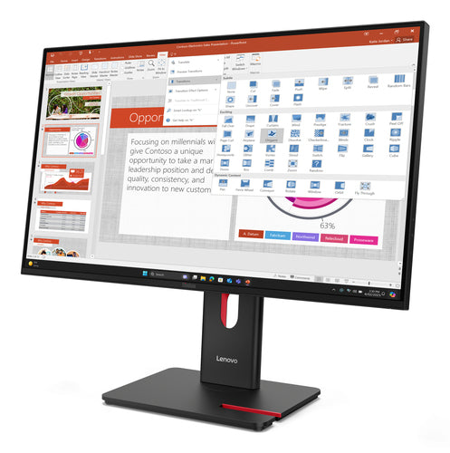 LENOVO T27-40 27" IPS FHD 1920X1080 (16:9), DP+HDMI+USB HUB, 3Y