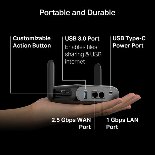 TL-WR3602BE - TP-Link TL-WR3602BE, BE3600 Wi-Fi 7 Travel Router