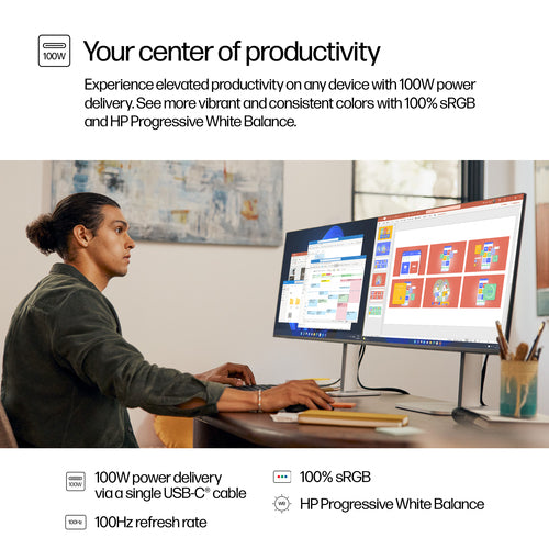 HP Series 5 Pro 527pu 27 inch QHD USB-C Monitor -  WHILE STOCK LASTS
