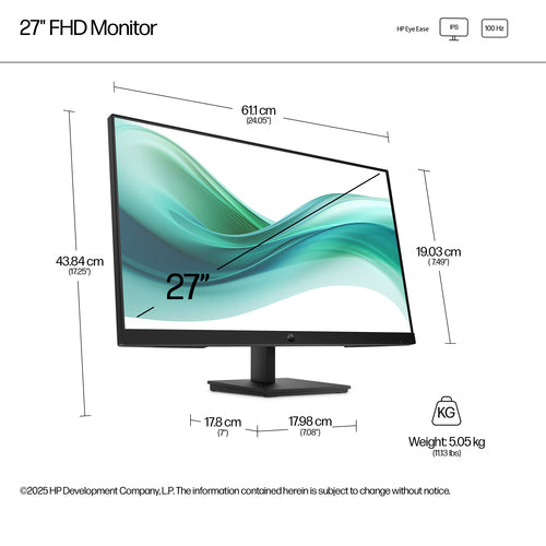 HP Series 3 Pro 327pf 27 inch FHD Monitor