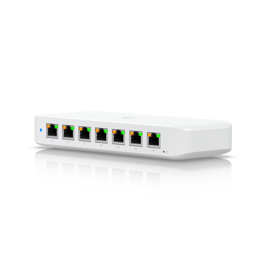 Ubiquiti UniFi Ultra 202W Compact 8-port, Layer 2 GbE PoE switch with versatile mounting options - 210W Power Supply Included product image